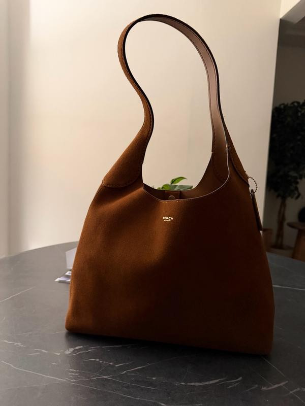 Brooklyn Medium Suede Shoulder Bag 34 | Macy's