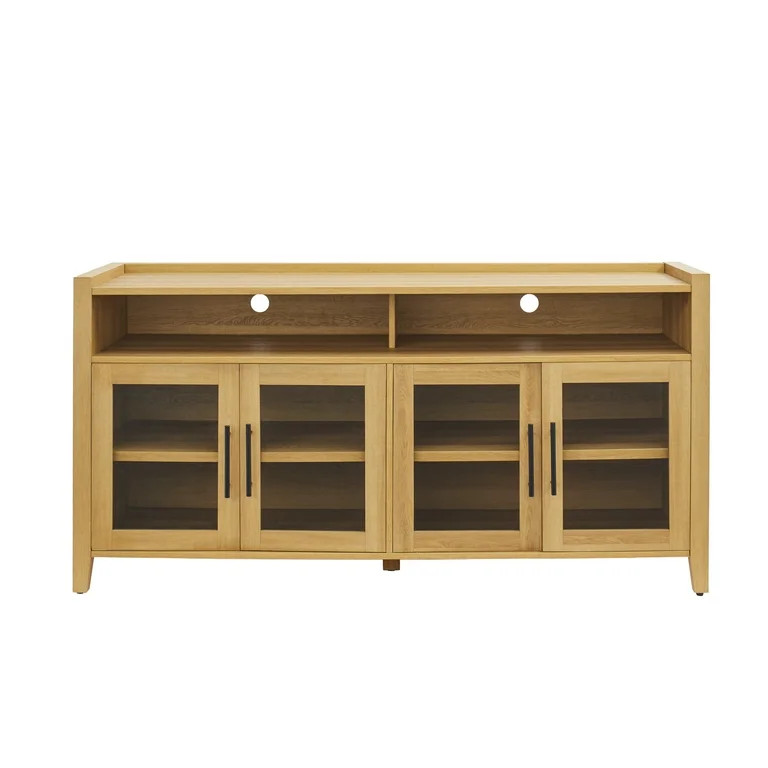 Better Homes & Gardens Reading Refined Farmhouse TV Stand for TVs up to 65", Light Honey Finish | Walmart (US)