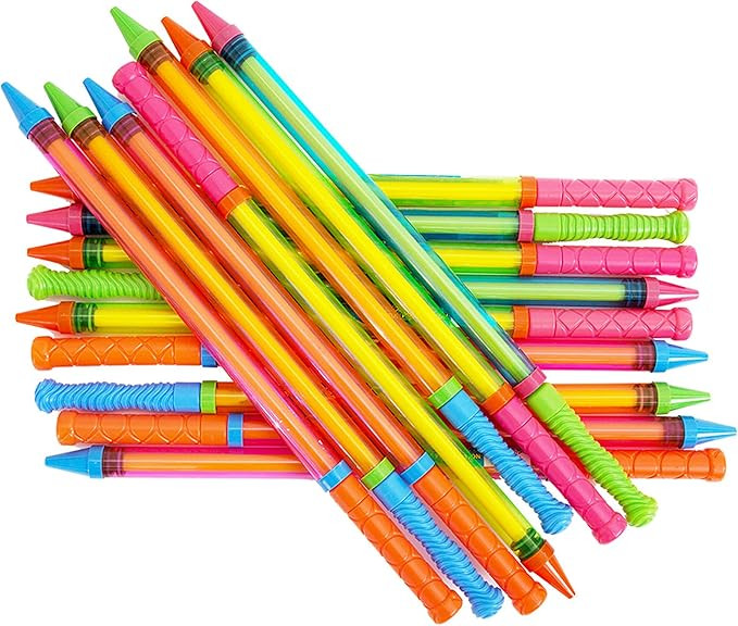 Boley Crayon Water Blasters - 16 Pk 23" Super Soaker Water Gun Pool Party Game Set - Big Water Gu... | Amazon (US)