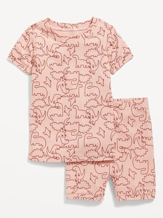 Snug-Fit Graphic Pajama Shorts Set for Toddler & Baby | Old Navy (US)