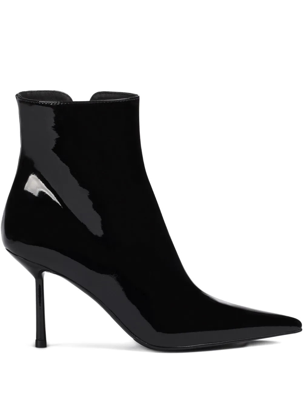 Le Silla 80mm Bella patent pointed-toe ankle boots - Black | Farfetch Global