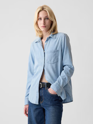 Organic Cotton Denim Classic Shirt | Gap (US)