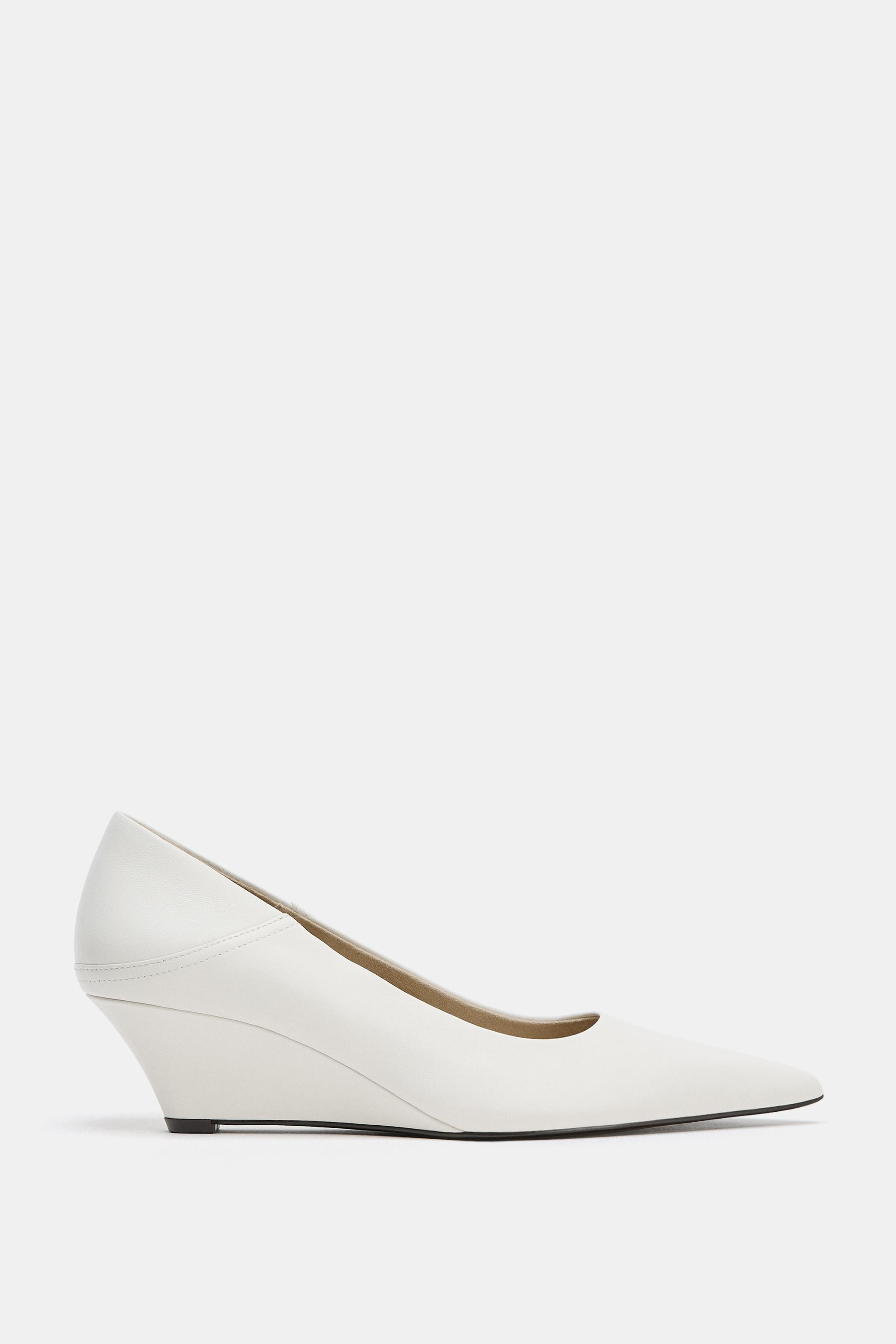 LIMITED EDITION LEATHER WEDGE SHOES | Zara US