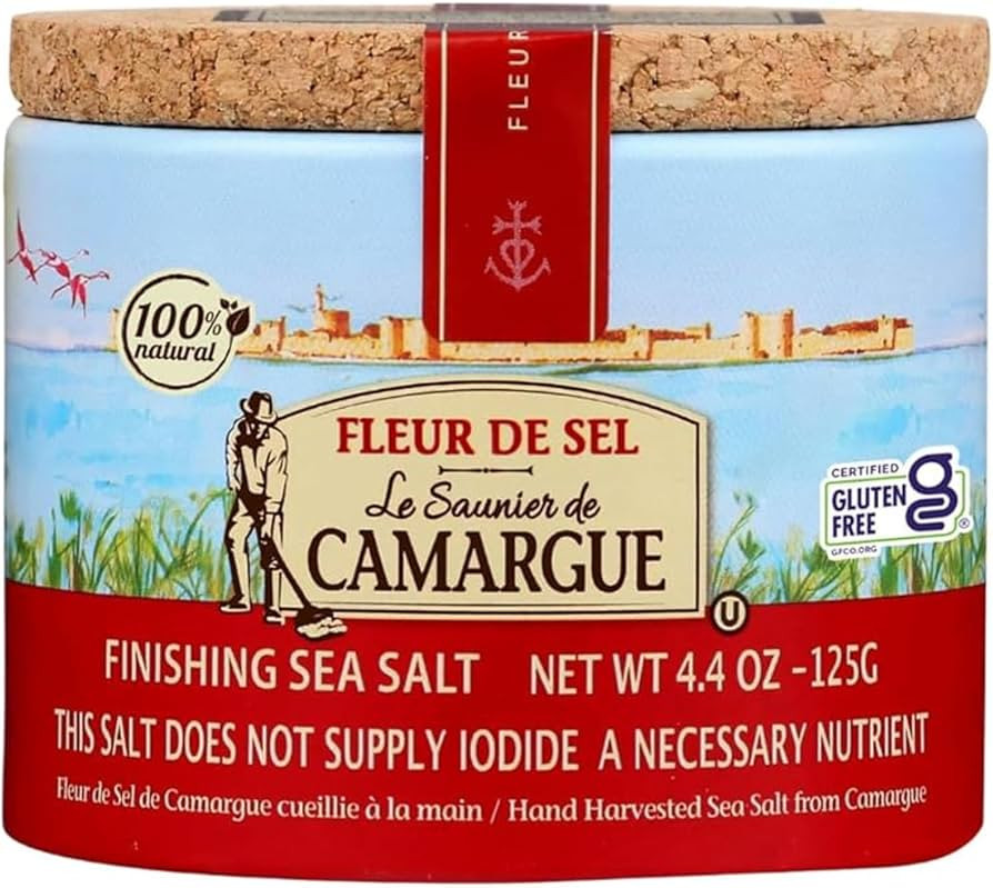 Le Saunier de Camargue Fleur de Sel – French Sea Salt Finishing Salt with Mild Chili Pepper –... | Amazon (US)