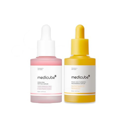 medicube Viral Serum Duo for Clear and Plump Skin: Kojic Acid Turmeric and PDRN Rose Pink Serum for Radiant Glow and Uneven Skin Tone & Texture Care | Giftable Skincare Set | Amazon (US)