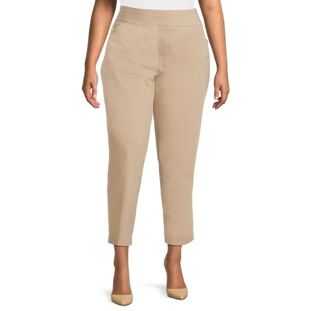 Just My Size Women's Plus Size Slim Leg Dress Pant | Walmart (US)