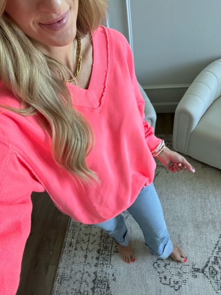 Today's fashion look. Both of them are on sale. These jeans I've been wearing on repeat along with my new sweaters in multiple colors.

#LTKFindsUnder50 #LTKFindsUnder100 #LTKStyleTip