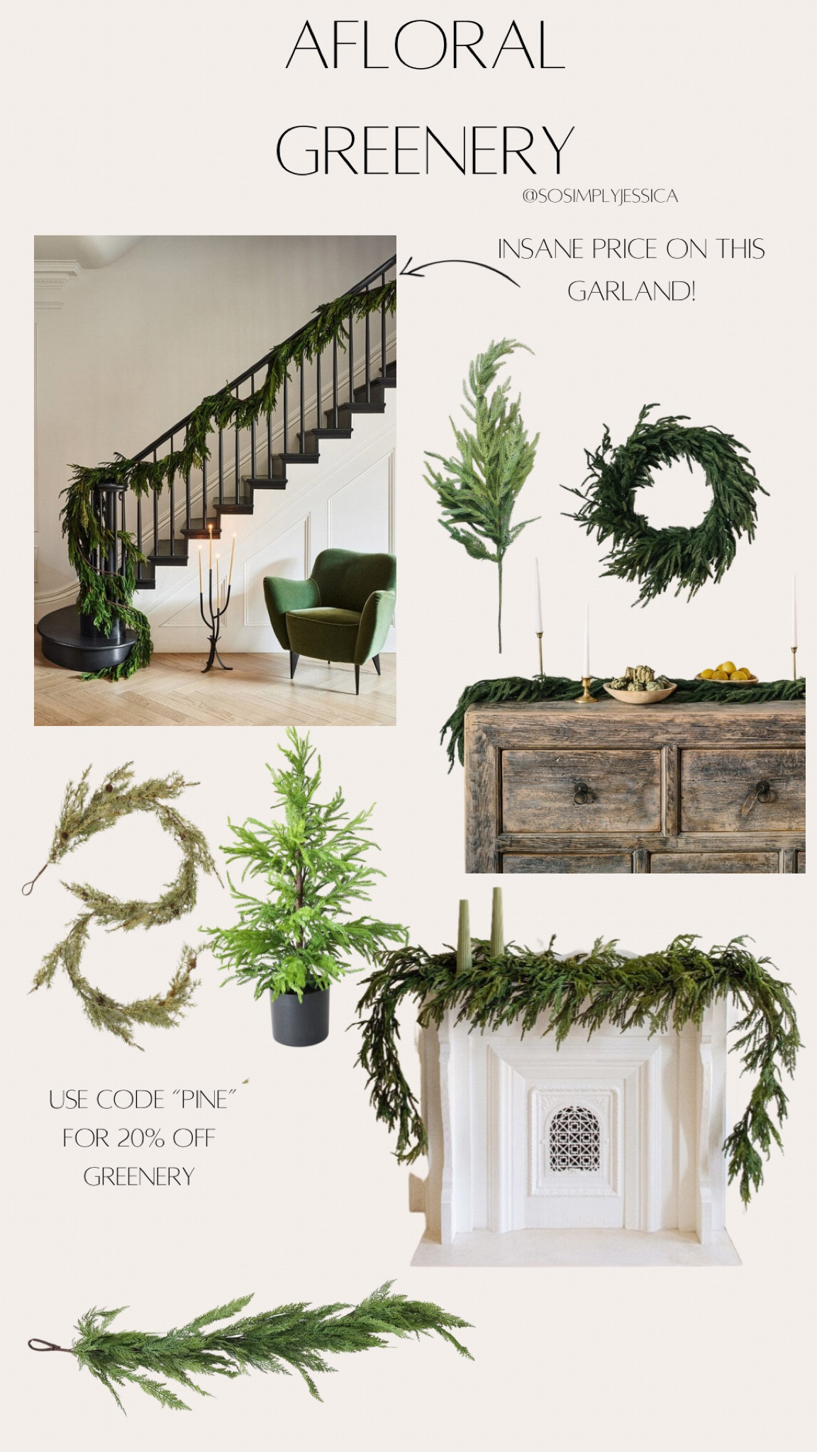 Use code “PINE” for 20% off greenery 

#LTKsalealert #LTKSeasonal