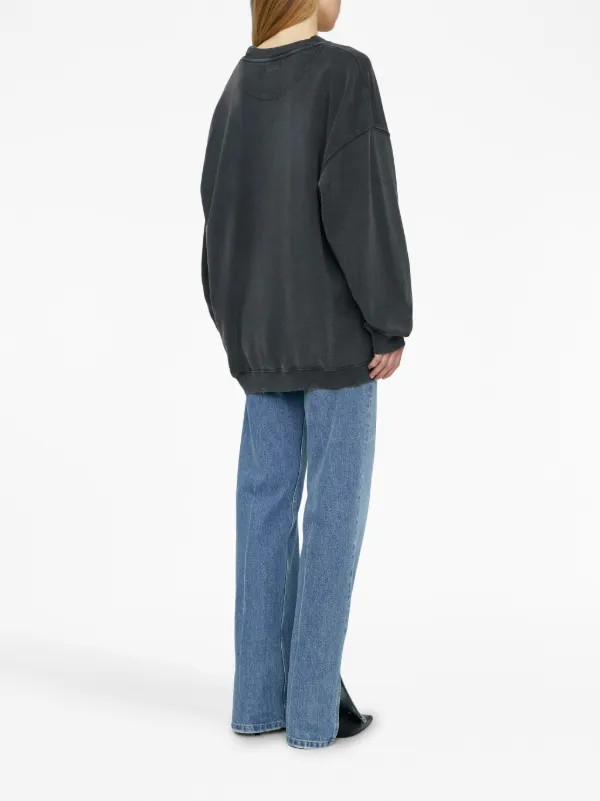 ANINE BING Tyler organic-cotton Sweatshirt  - Farfetch | Farfetch Global