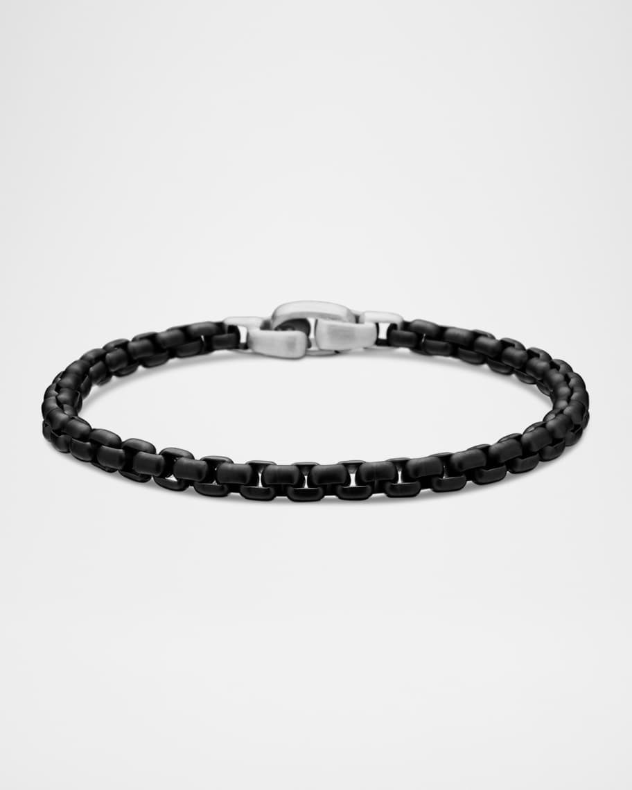 David Yurman Men's 5mm Darkened Box Chain Bracelet | Neiman Marcus