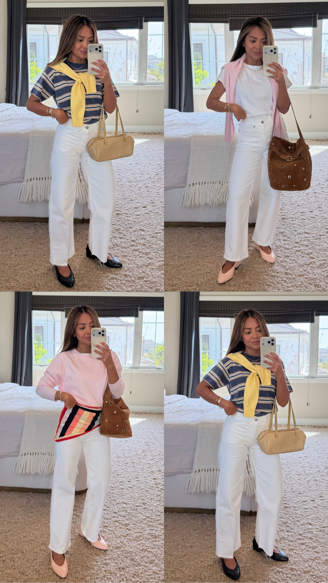 It’s white pants season! I’m loving these two pairs from @jcrew along with so many other of their Spring arrivals! 
#injcrew #ad