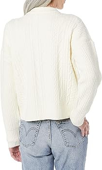 Amazon Essentials Womens Soft-Touch Modern Cable Crewneck Sweater (Available in Plus Size) | Amazon (US)