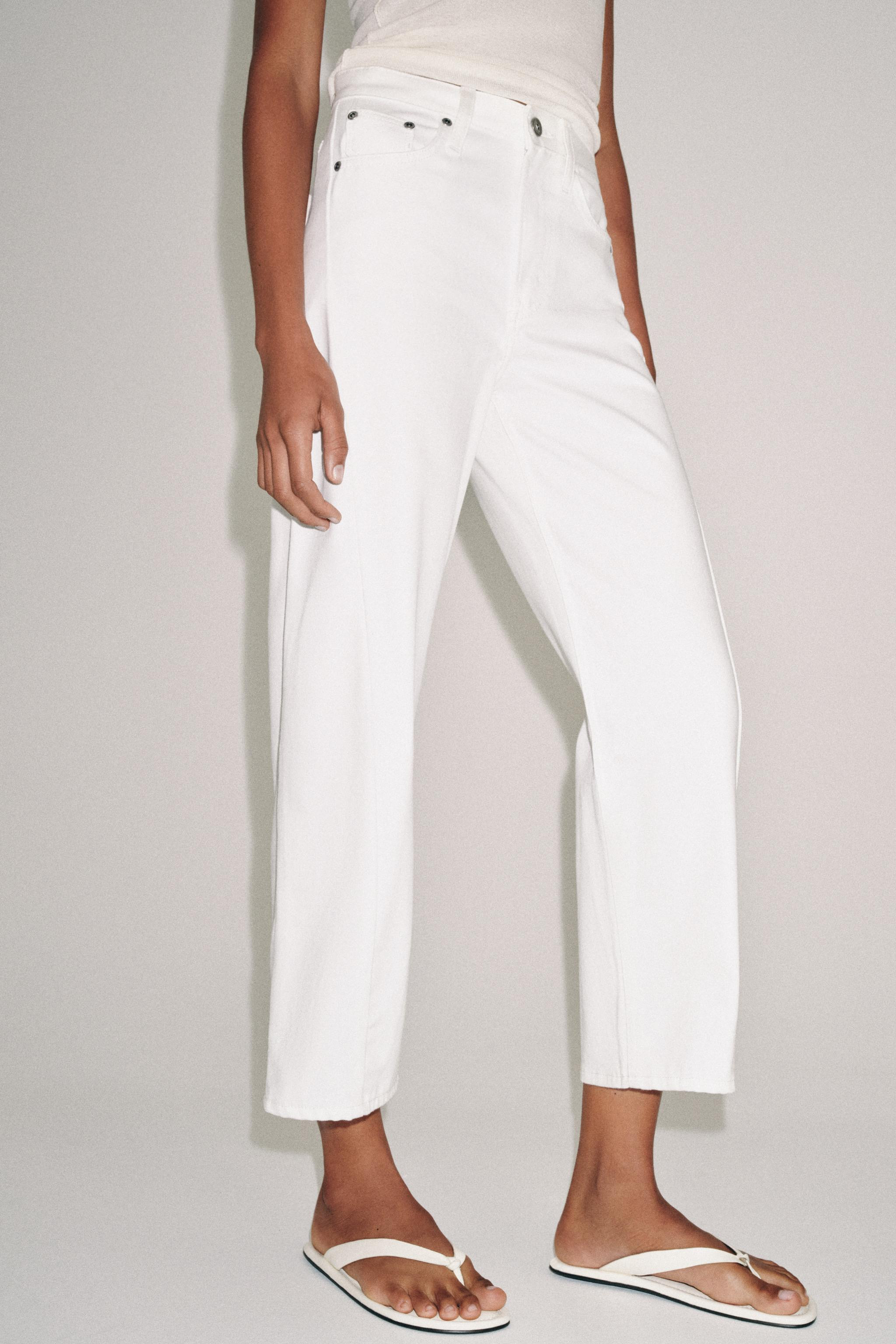 ZW COLLECTION MID-RISE RELAXED ANKLE JEANS | Zara UK