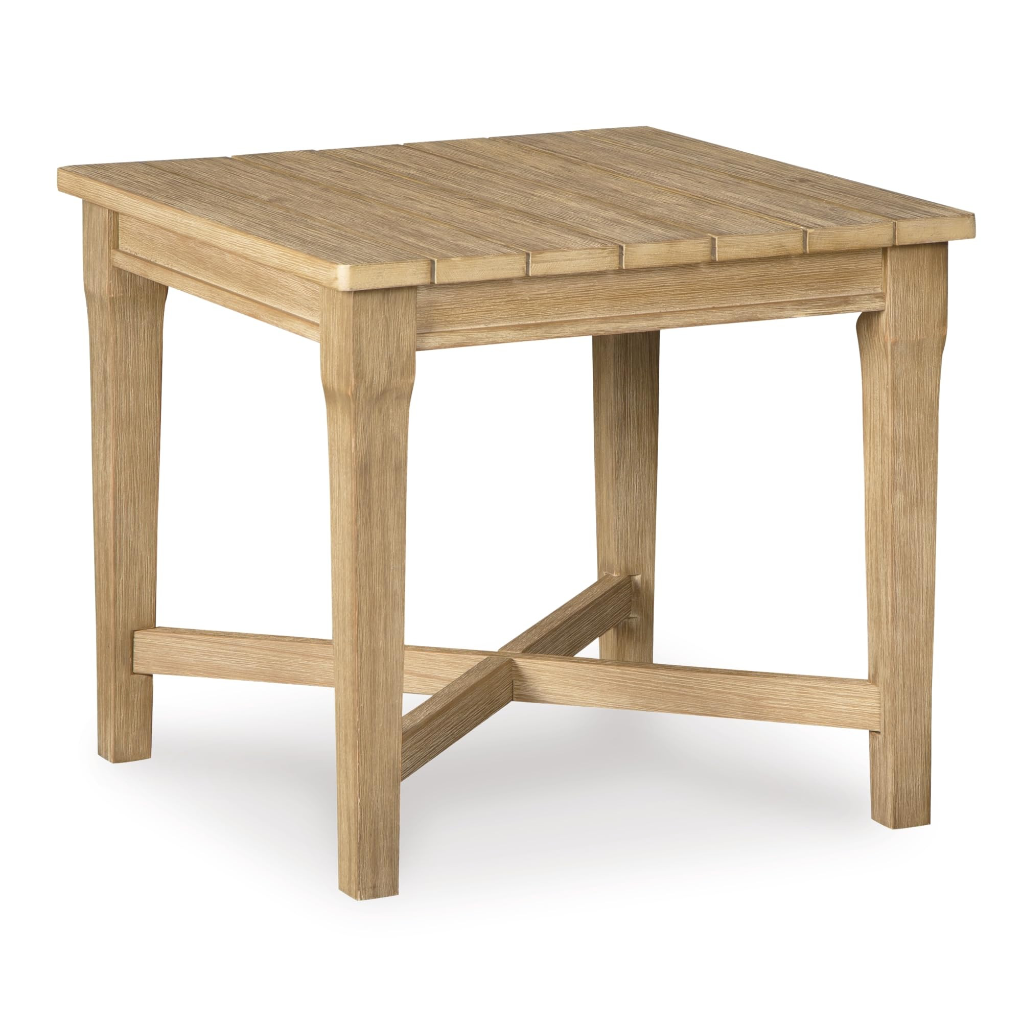 Signature Design by Ashley Outdoor Eucalyptus Carter Hall Patio End Table, Beige | Amazon (US)