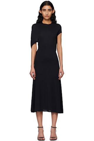 JACQUEMUS - Black 'La Robe Salerno' Midi Dress | SSENSE