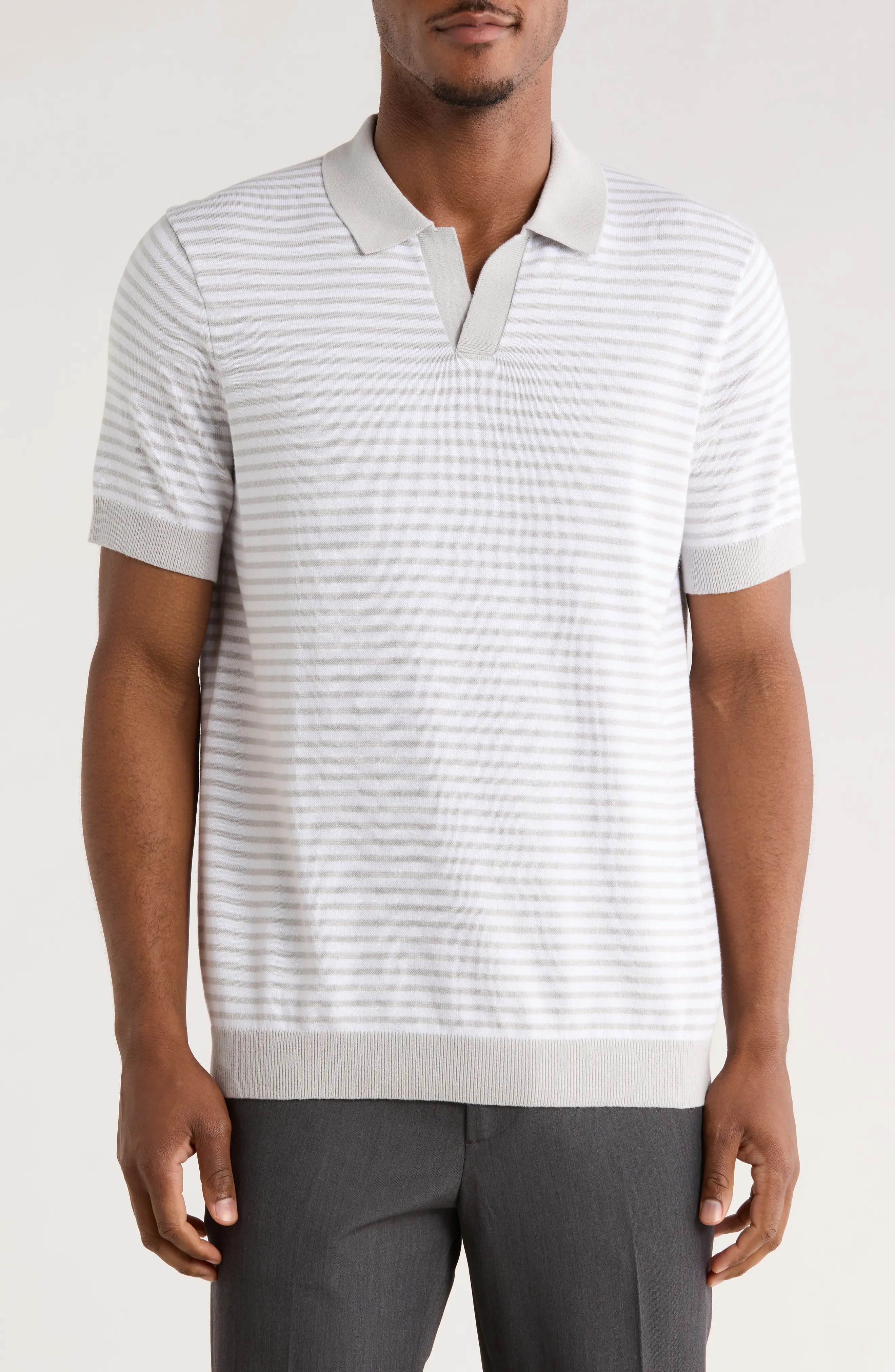 Short Sleeve Johnny Collar Knit Top (Men) | Nordstromrack | Nordstrom Rack