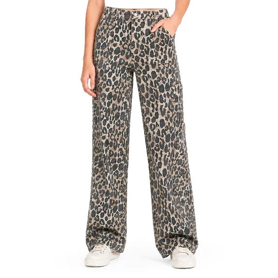 No Boundaries Wide Leg Cargo Pants, 31.5" Inseam, Women's XXS-4X | Walmart (US)