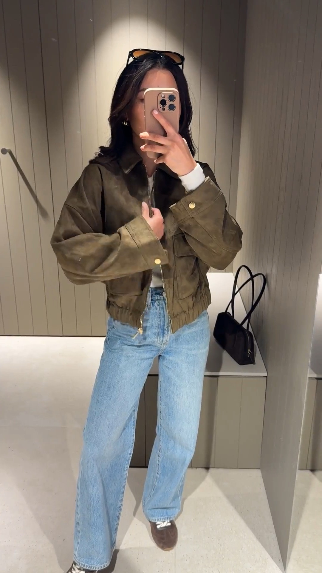 I also linked their kids jackets below (I can fit their 12-13 in the tan one, like an XXs petite )

• Zara jacket XS women’s , oversized fit with relaxed looser , wider cut sleeves 

• Aritzia Farrah jeans sz 24 short, slightly loose at my waist, great length 

• Aritzia HomeStretch ribbed long sleeve tee I size up to XS

• Dolce Vita suede sneakers runs small, size up! I took a 6 for a comfortable fit

• Madewell sunglasses & bag

Transitional spring outfit, petite friendly jeans, easy mom outfit

#LTKmomlife #LTKootd #LTKPetite