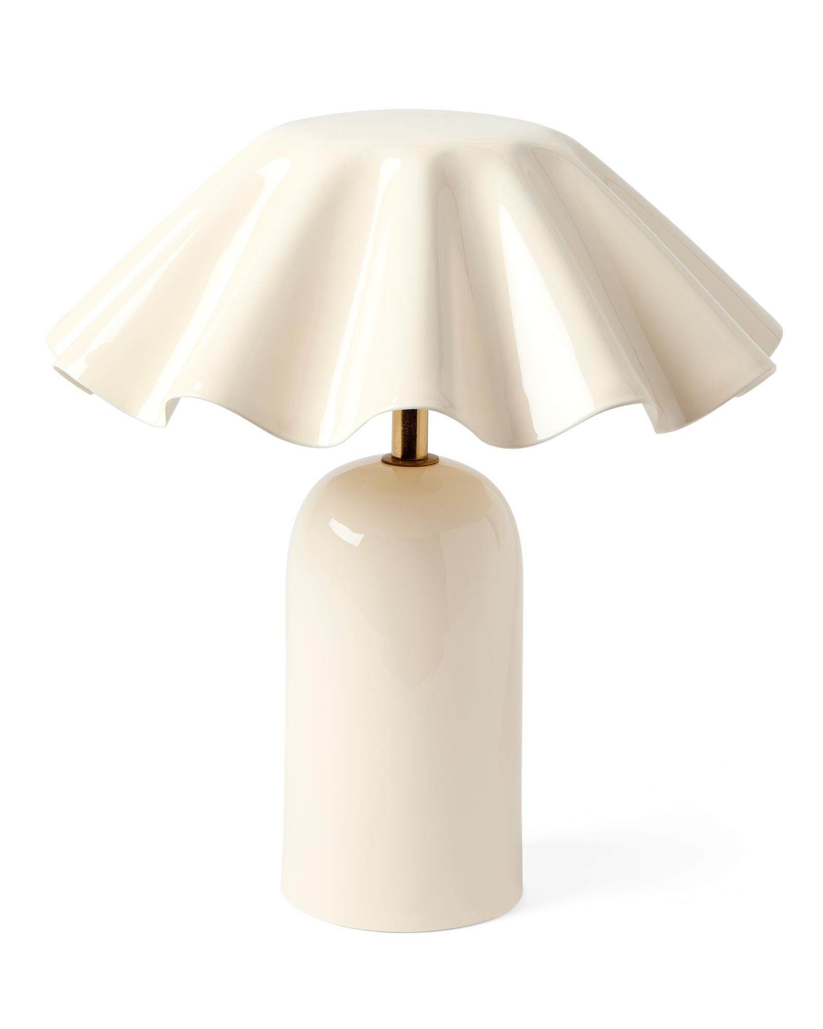 Brooks Fluted Cordless Table Lamp | Serena and Lily