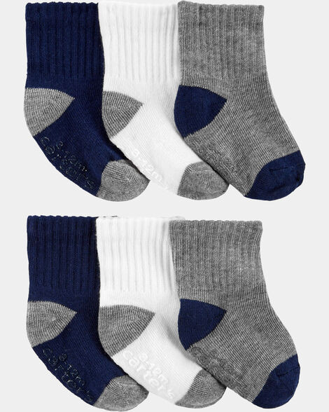 Baby Boy 6-Pack Crew Socks | Carter's Inc