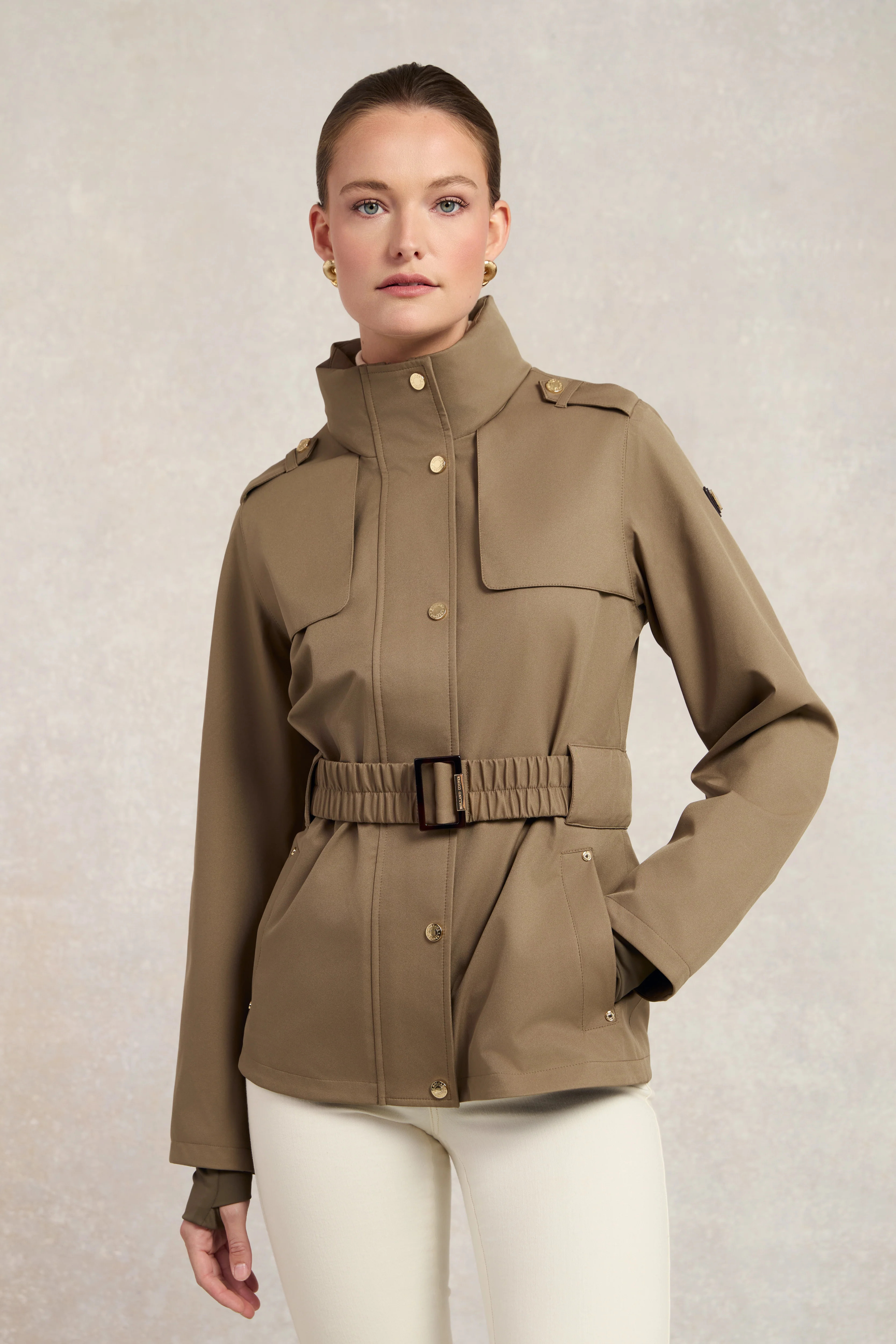 Rosedale Waterproof Jacket (Mink) | Holland Cooper