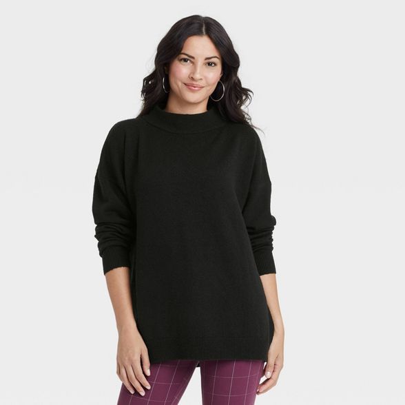 Women's Slouchy Mock Turtleneck Pullover Sweater - A New Day™ | Target