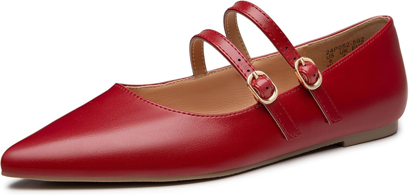Trary Mary Jane Shoes Women Ballet Flats Shoes for Women Dressy Comfortable Mary Jane Flats Slip ... | Amazon (US)