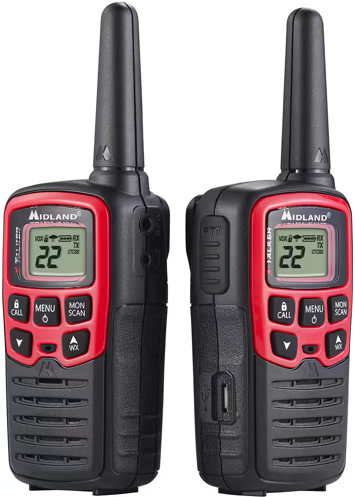 Midland Pair of T31 FRS Radios 26 Miles Black/Red T31VP - Best Buy | Best Buy U.S.