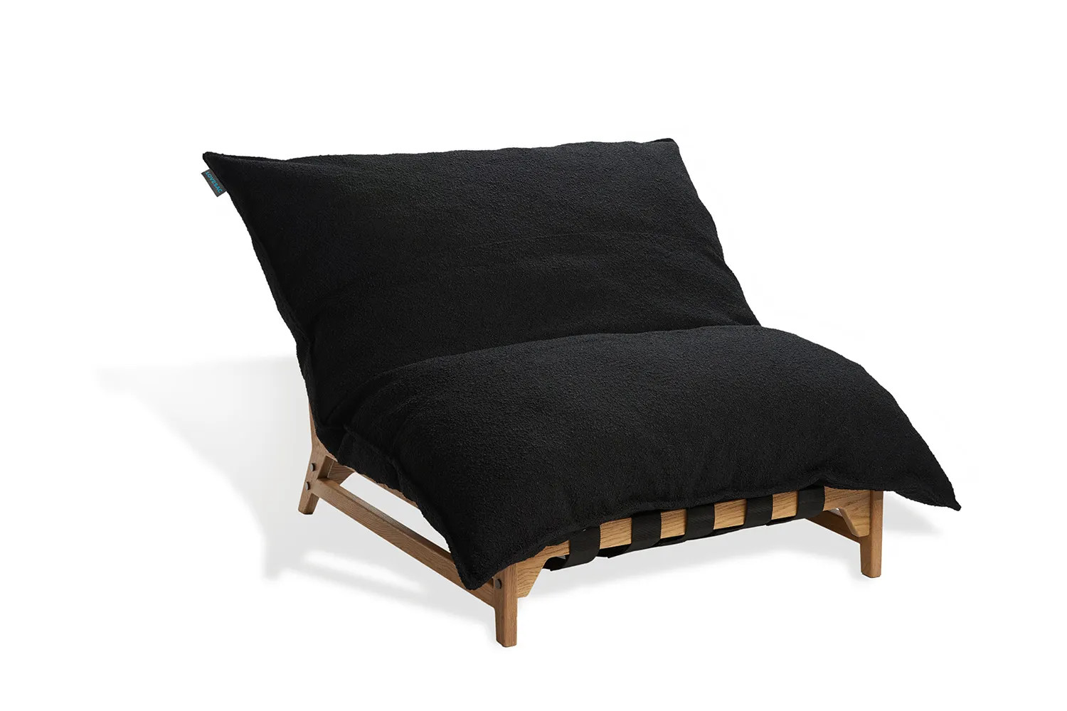 Lovesac - PillowSac Accent Chair: Onyx Bouclé | Lovesac