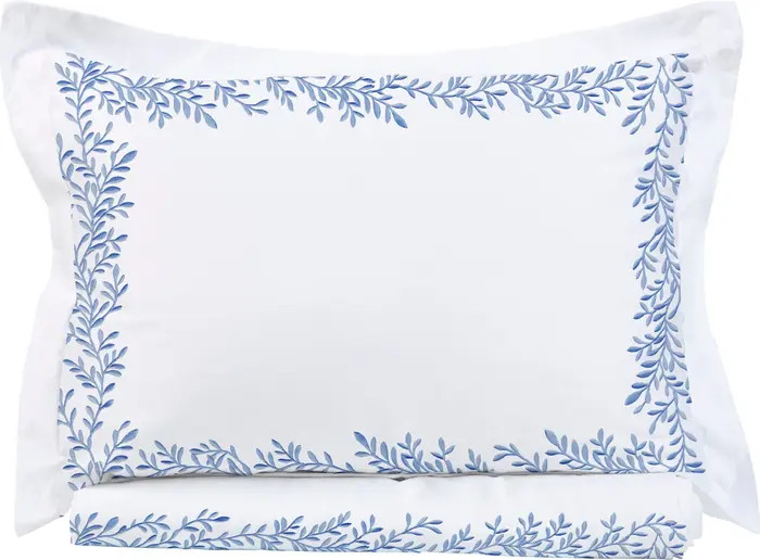 MELANGE HOME Floral Embroidered 600 Thread Count 100% Cotton Duvet Cover Set | Nordstromrack | Nordstrom Rack