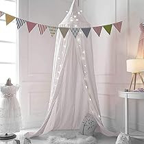 dix-rainbow Princess Bed Canopy for Kids Baby Bed, Round Dome Kids Reading Nook Indoor Outdoor House | Amazon (US)