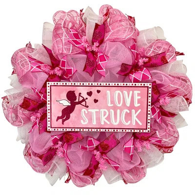 Love Struck Valentines Day 24" Wood Wreath | Wayfair North America