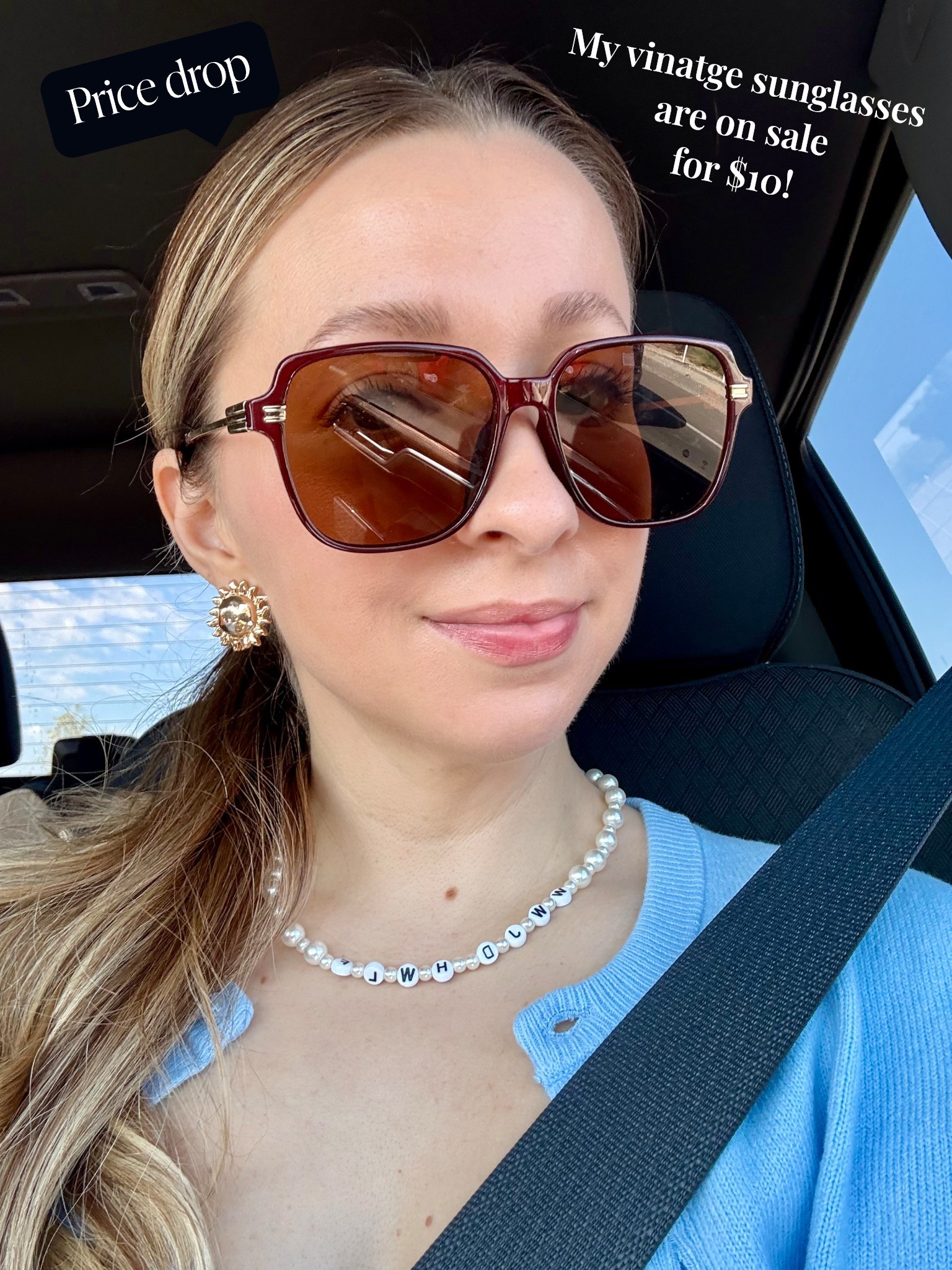 Available in blue and pink my favorite oversized vintage sunglasses are 40% off! 

Aerie
American Eagle 
Accessories 

#LTKSaleAlert #LTKFindsUnder50 #LTKFallSale