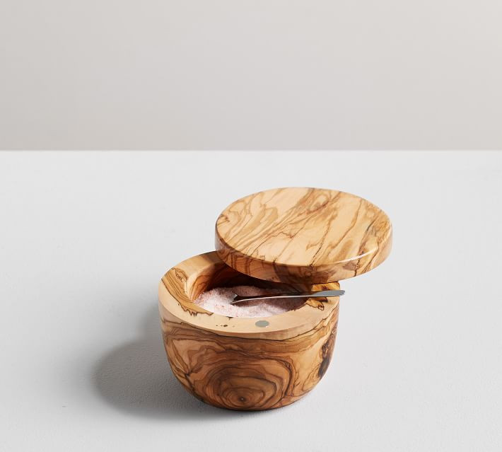 Olive Wood Salt Cellar | Pottery Barn (US)