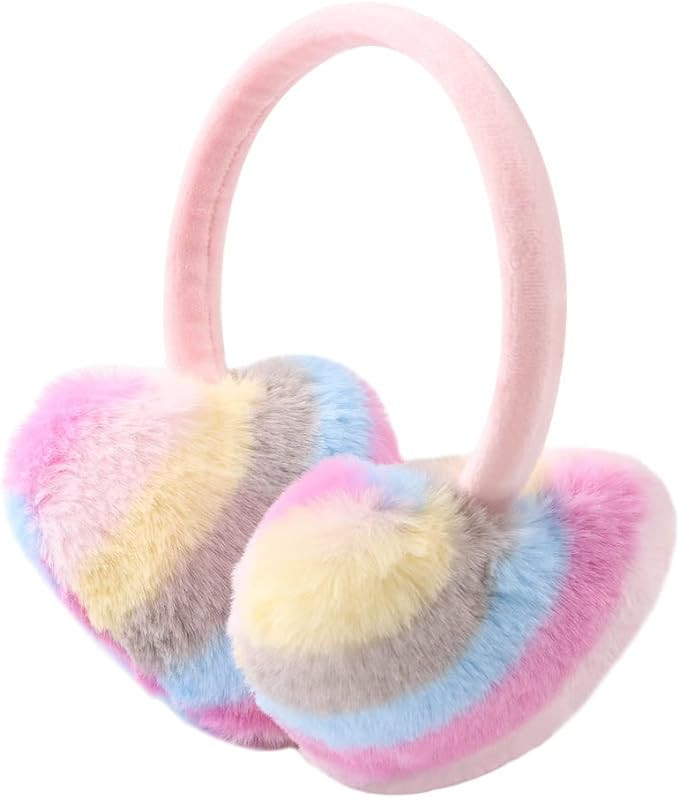 Yuoahcn Toddler Kids Winter Earmuffs Girl Warm Ear Muffs Baby Girls Plush Ear Warmers Cute Ear Co... | Amazon (US)