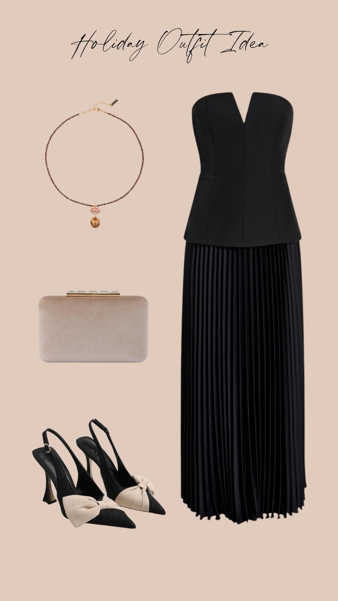 Holiday outfit idea for women who want something elegant, timeless, and effortless. This black pleated dress is a classic Christmas outfit for women that works beautifully for holiday parties, dinners, and dressy celebrations. Styled with statement heels, a soft neutral clutch, and delicate jewelry for a polished look that feels festive without being overdone.

Perfect if you’re searching for a chic holiday outfit women love or an elevated Christmas outfit women can wear year after year. ✨

#LTKSeasonal #LTKHoliday #LTKootd