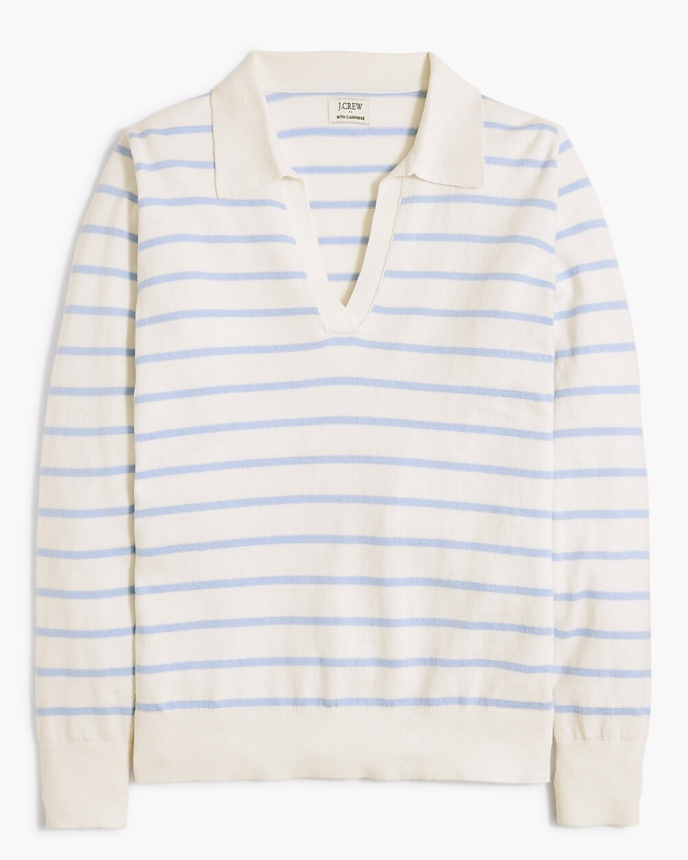 Striped cotton-blend polo | J.Crew Factory