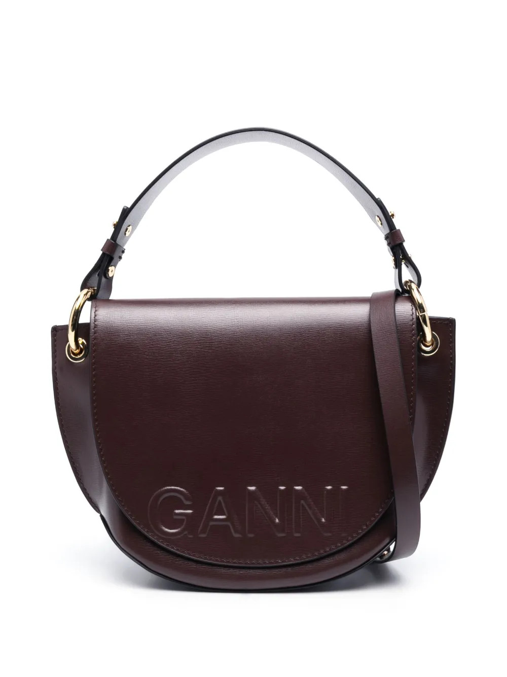 GANNI embossed-logo Tote Bag - Farfetch | Farfetch Global