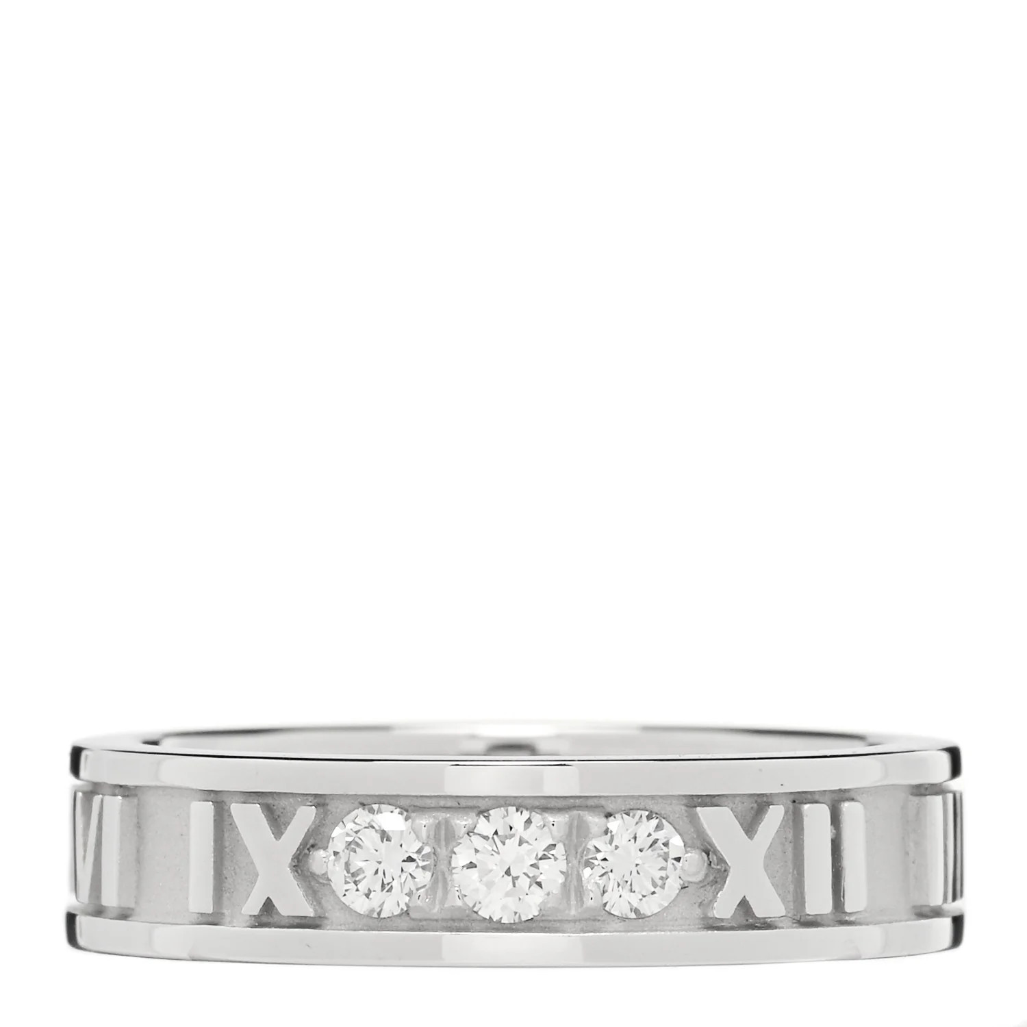 18K White Gold Diamond Atlas Ring 47 4 | FASHIONPHILE (US)