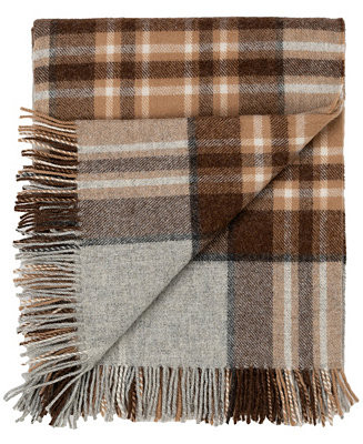 Prince of Scots Highland Tweeds Shetland Lambswool Throw, 55 " x 72" - Macy's | Macy's
