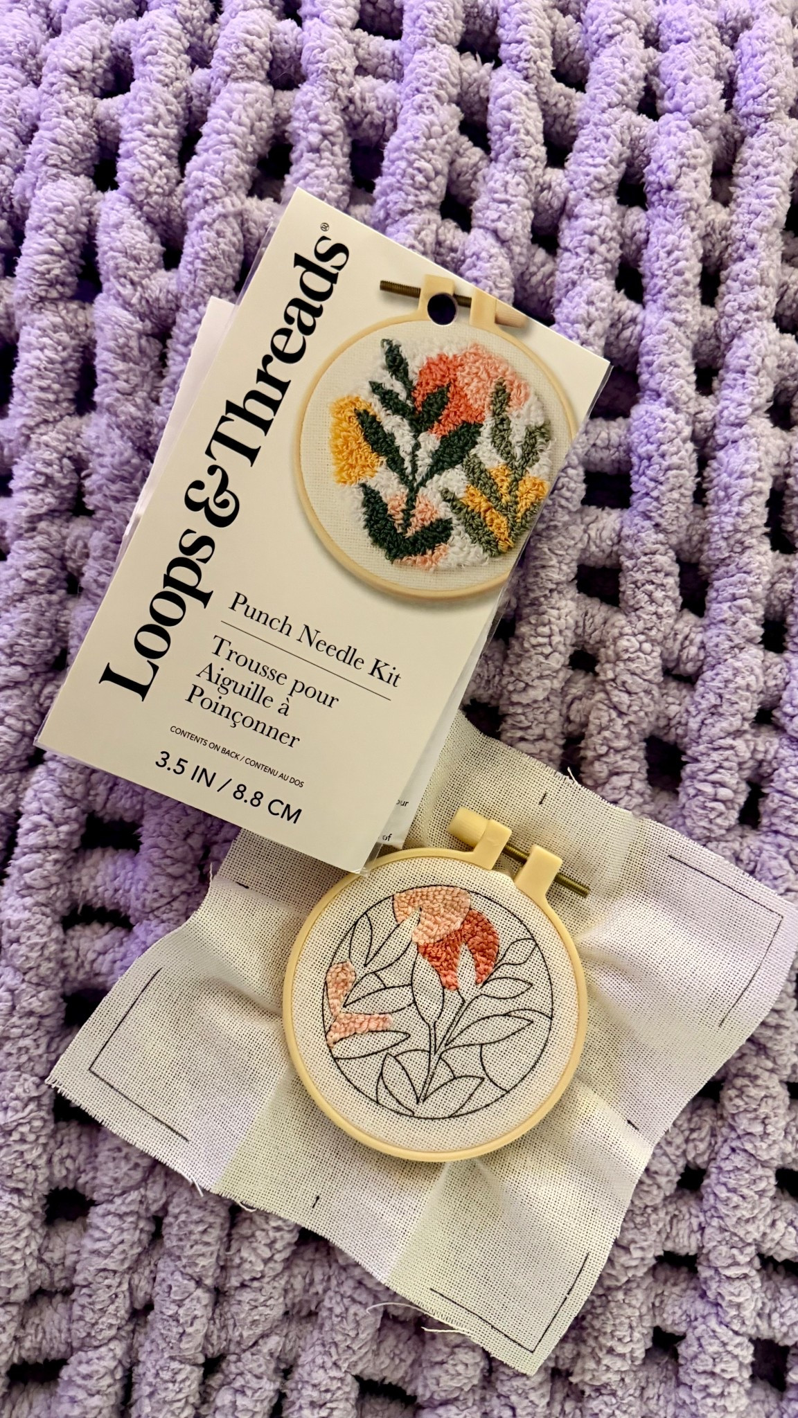 current snow day craft: punch needling 🪡❄️🤍

#LTKselfcare #LTKHome #LTKdayinmylife