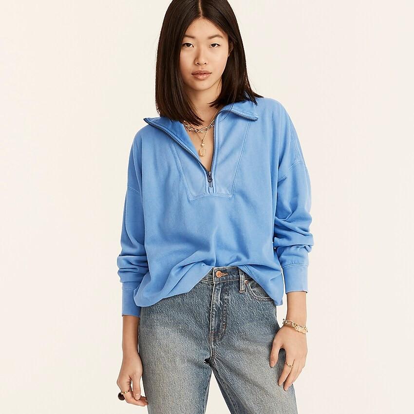 Magic Rinse™ half-zip sweatshirt | J. Crew US