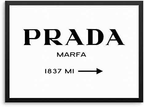 Fashion Road Miles Sign Trendy Wall Poster Chic Designer Couture Art Print 11x14 UNFRAMED Modern ... | Amazon (US)