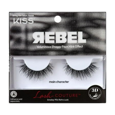 KISS Lash Couture Rebel False Eyelashes Main Character 12 mm 1 Pair | Walmart (US)