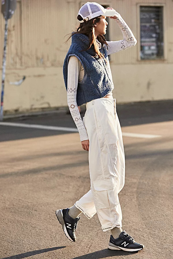 Mesmerize Me Solid Pants by FP Movement at Free People, Painted White, S | Free People (Global - UK&FR Excluded)