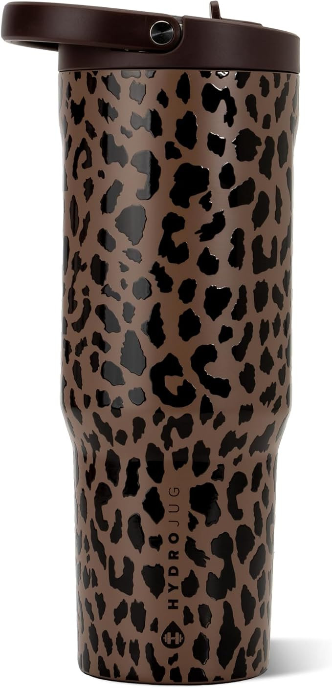 HydroJug Sport 32 oz Insulated Stainless Steel Water Bottle, Brown Leopard | Amazon (US)