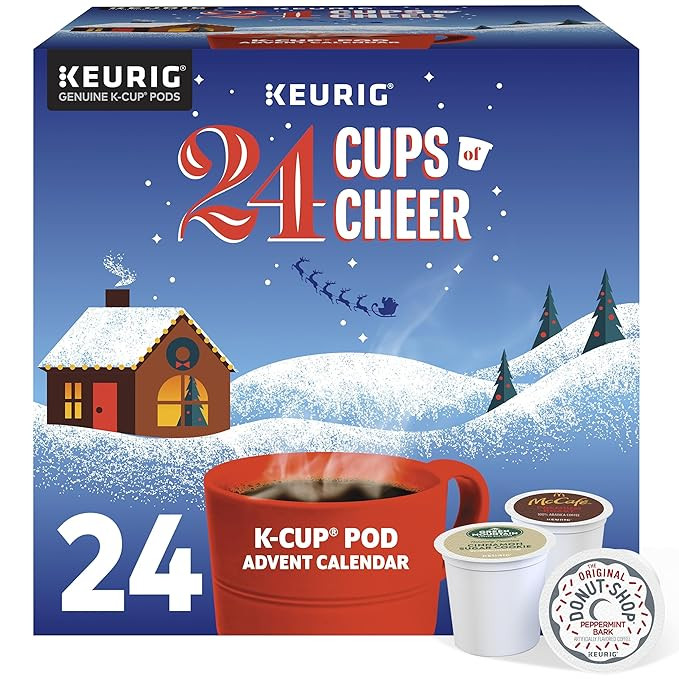 Keurig Advent Calendar Variety Pack, Single Serve K-Cup Pods, 24 Count | Amazon (US)