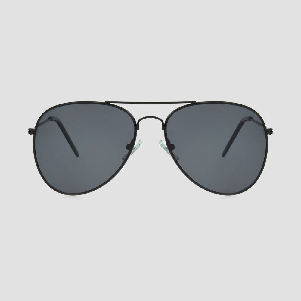 Women's Aviator Polarized Sunglasses - A New Day Black | Target