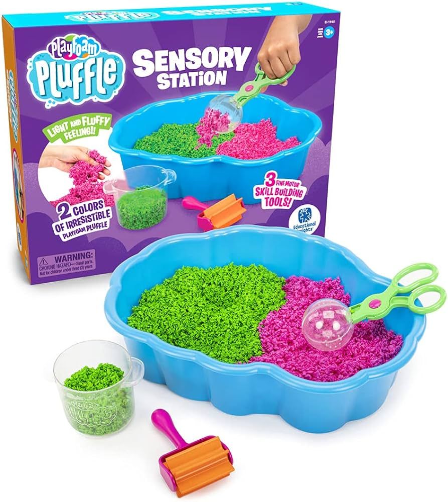 Educational Insights Playfoam Pluffle Sensory Station with 2 Colors of Playfoam Pluffle for Senso... | Amazon (US)