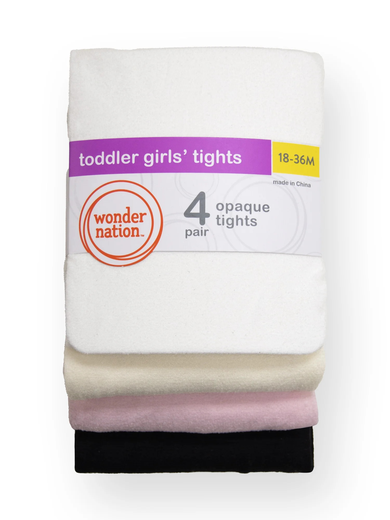 Wonder Nation Infant and Toddler Microfiber Tights, 4-Pair Pack | Walmart (US)